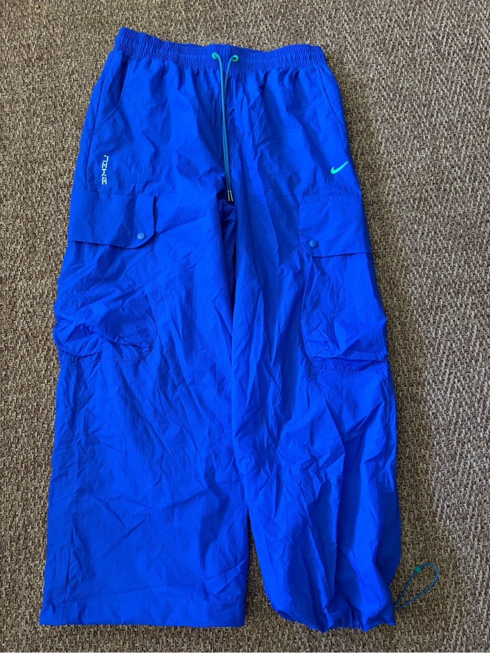 Nike Project FROG Loose Parachute Cargo Pants Blue Men's Size Large HV0907-405